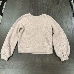 Pink Abercrombie & Fitch Sherpa Crewneck